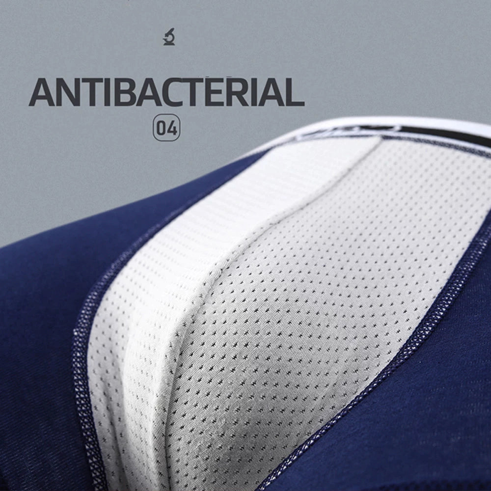 Antibacterial Men's Solid Colour Breathable Underwear (Pack of 7)