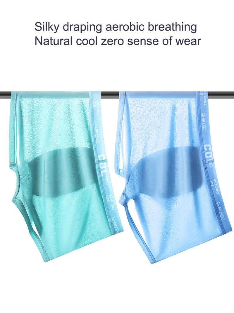 Limited Men's Ice Silk 3A Antibacterial Breathable Boxer (Pack of 7)
